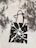 A close-up photo of a hand-sewn tote bag adorned with delicate, whimsical leaf patterns and subtle brush strokes.