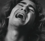 A dramatic close-up shot from a recent film project highlighting intense emotion.