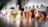 selective focus photography of clear glass perfume bottle