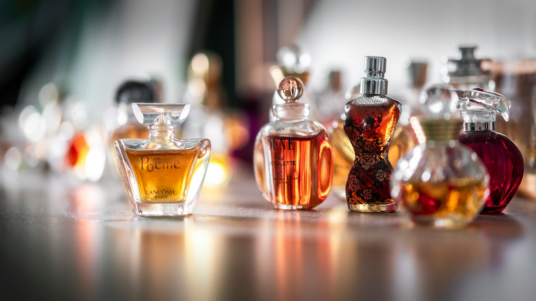 perfume bottle closeup