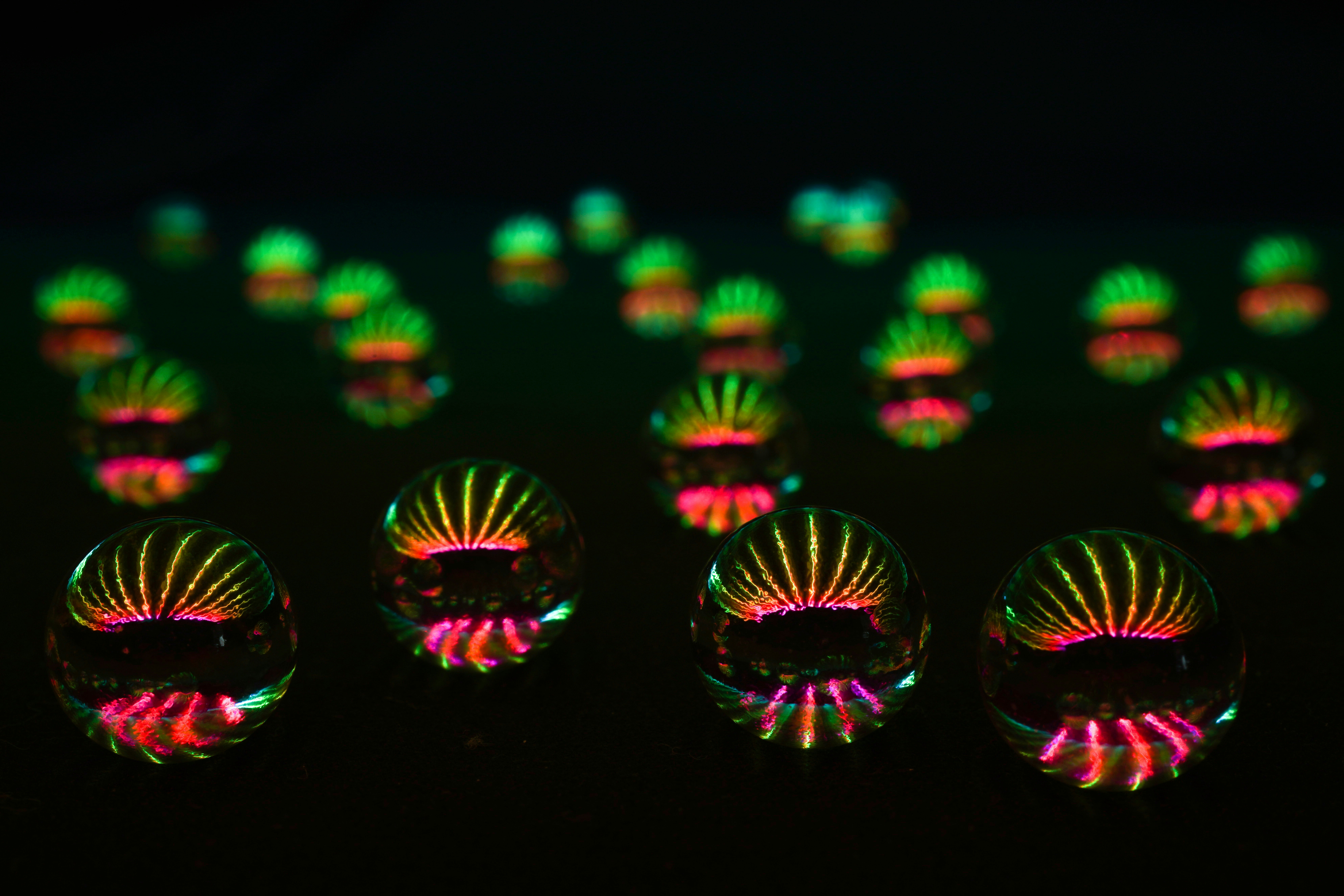 Light trail in the orb
