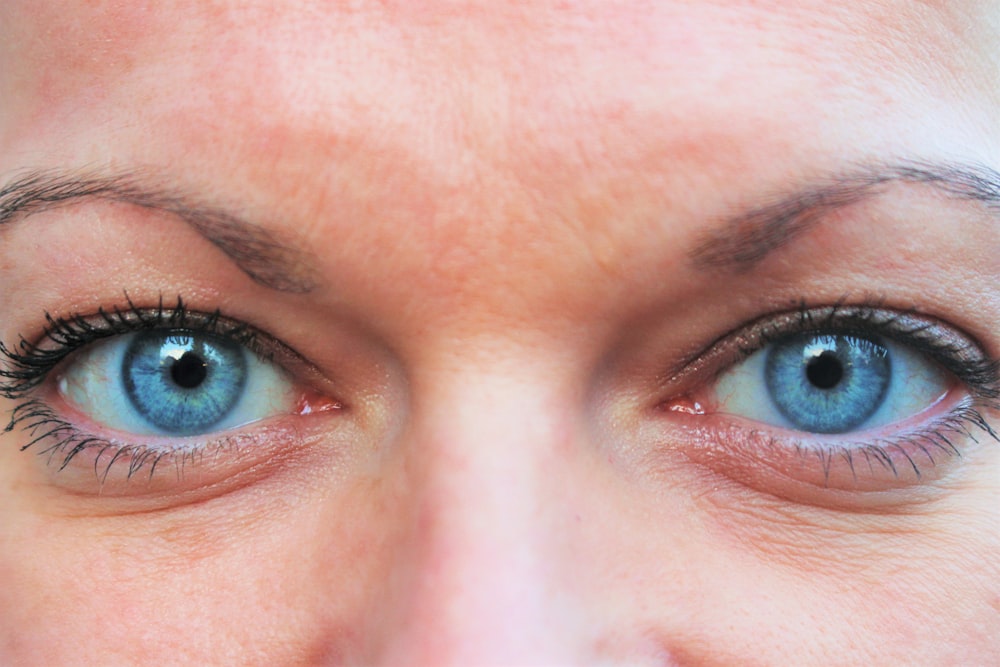 persons blue eyes and blue eyes