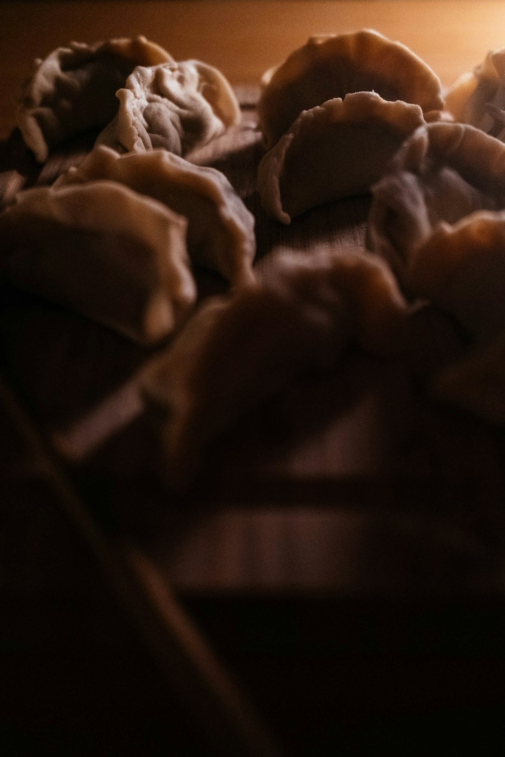 brown textile on brown wooden table