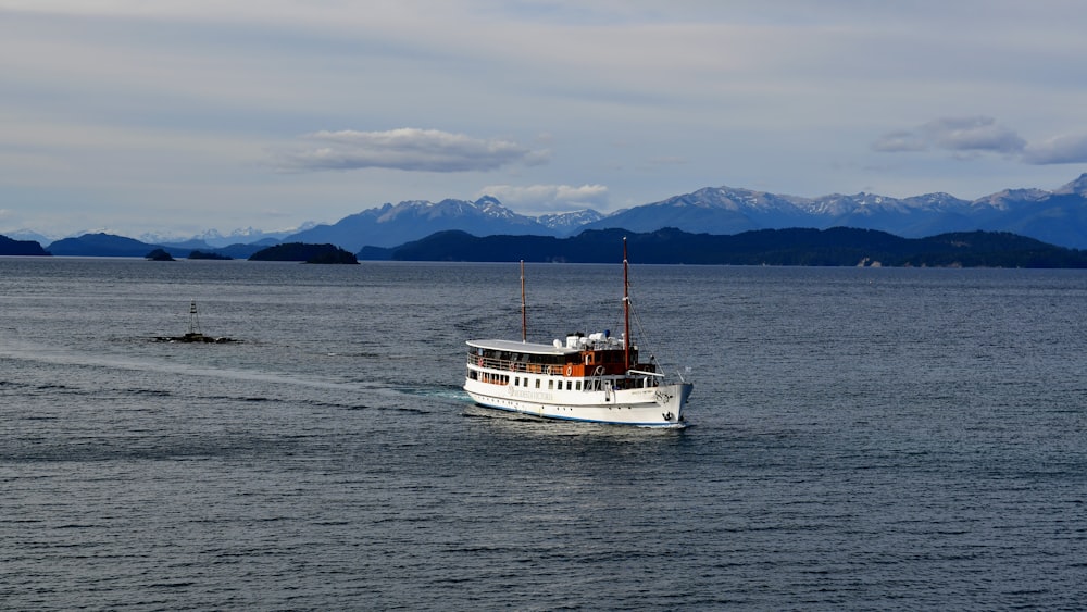 white and black boat on sea during daytime