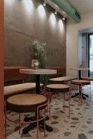 A cozy corner of the café with inviting seating.