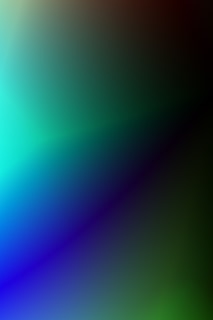 A gradient transitioning from blue and green hues in the bottom left to darker shades of brown and black in the top right.