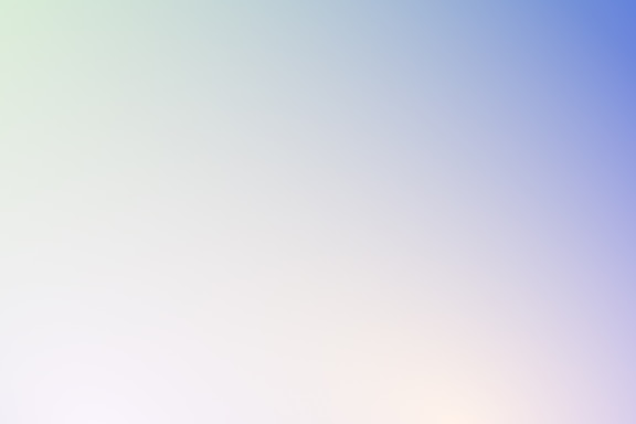 A welcoming customer service representative with soft pastel background matching the brand colors.