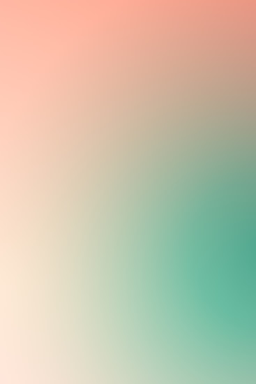 A smooth gradient background blending from soft peach to pastel teal, creating a calming effect.
