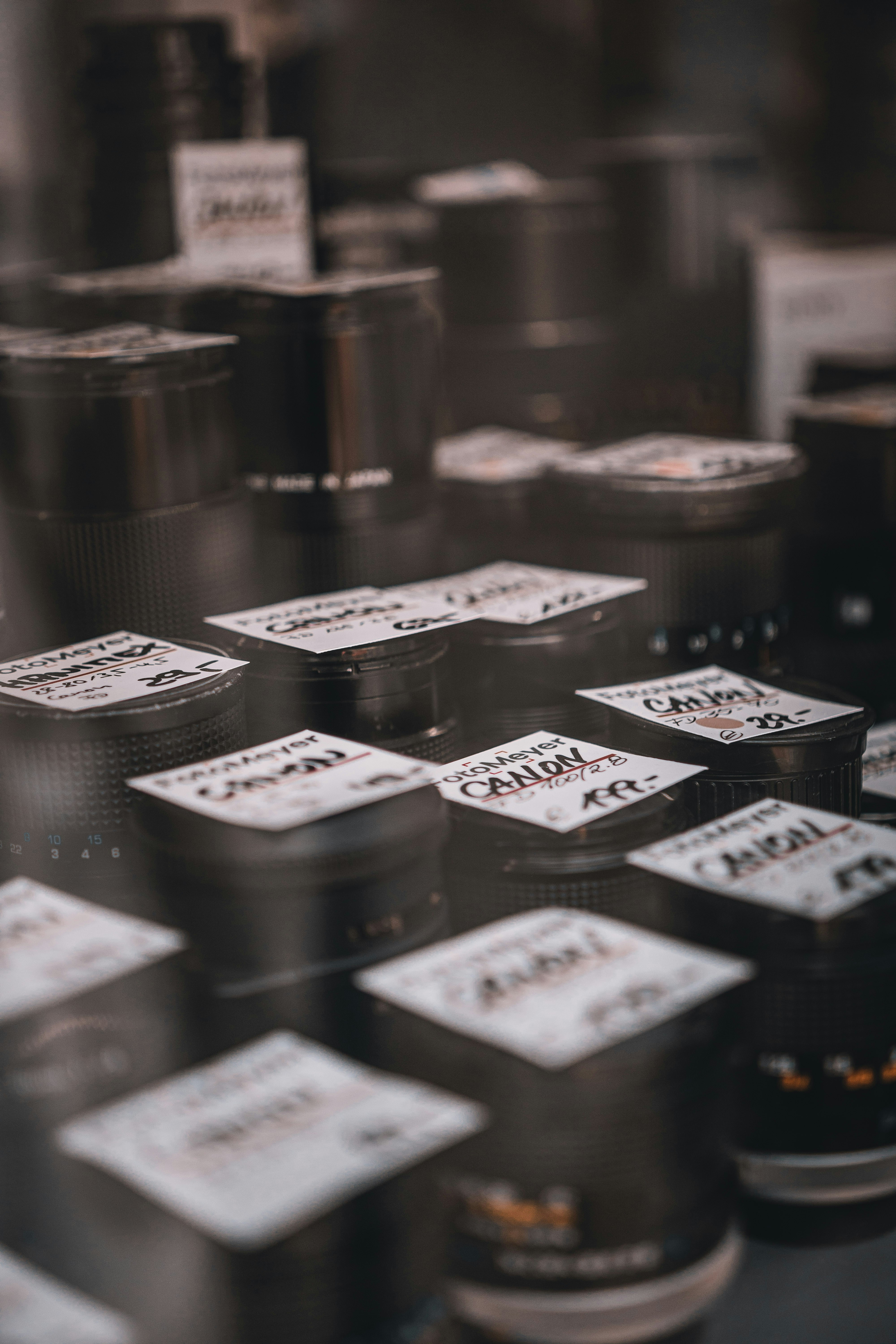 white and black cards on brown wooden table