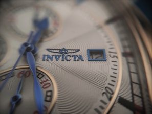 A close-up of a luxury Invicta watch showcasing its intricate design.