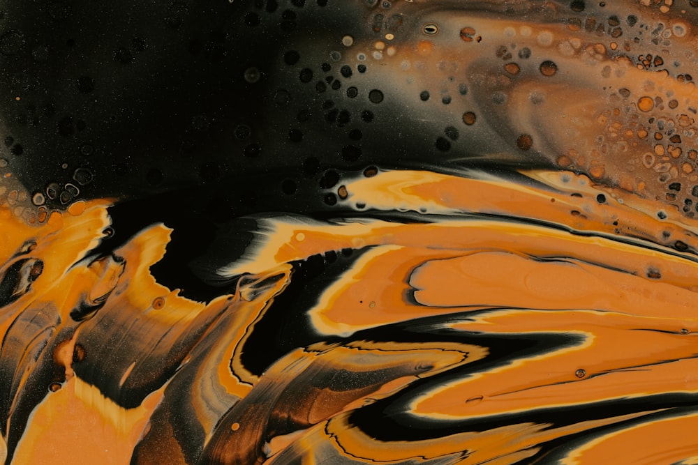 brown and black abstract painting