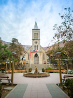 brown and white concrete building