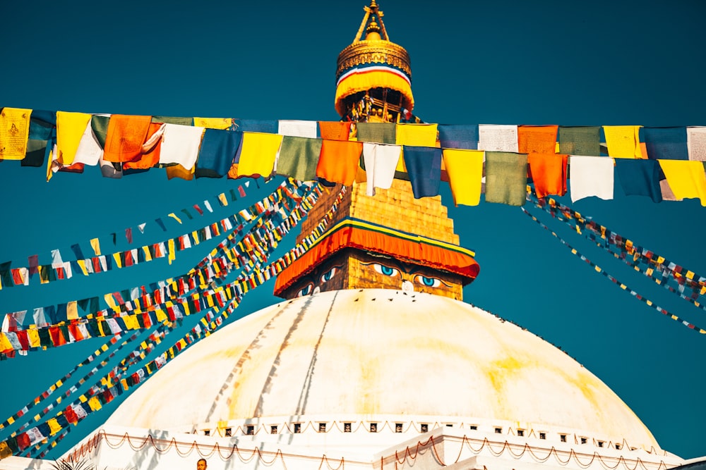 white and gold dome building