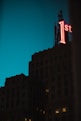 red and white led signage