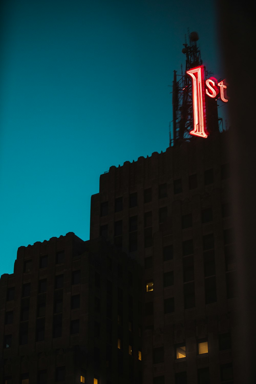 red and white led signage