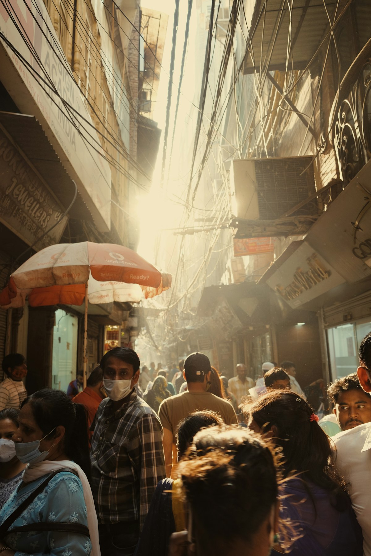 People walking along a street during the day