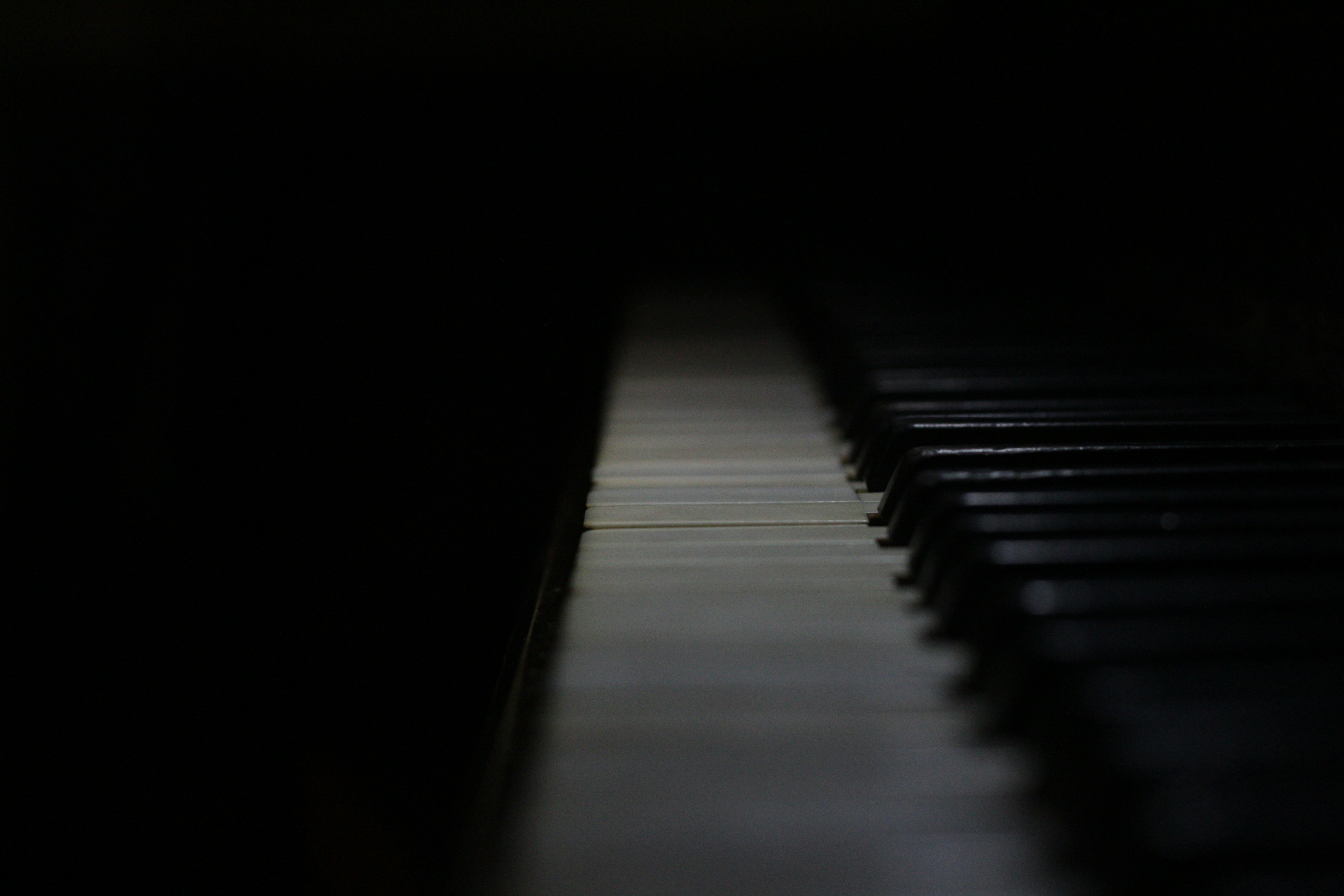 Black and white piano keys