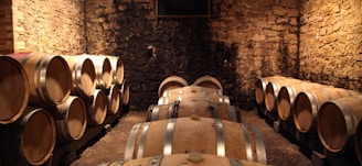 wijnvaten in wijnkelder - investeren in wijn