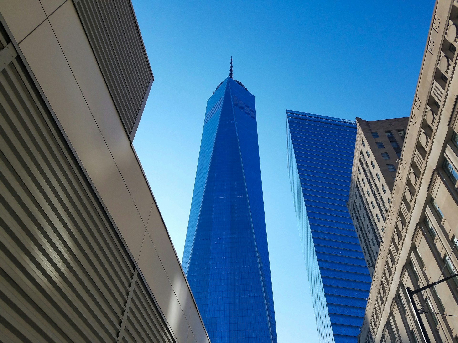 blue glass high rise building