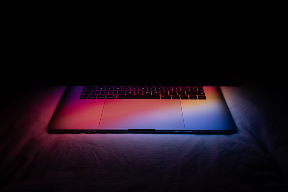 black and silver laptop computer