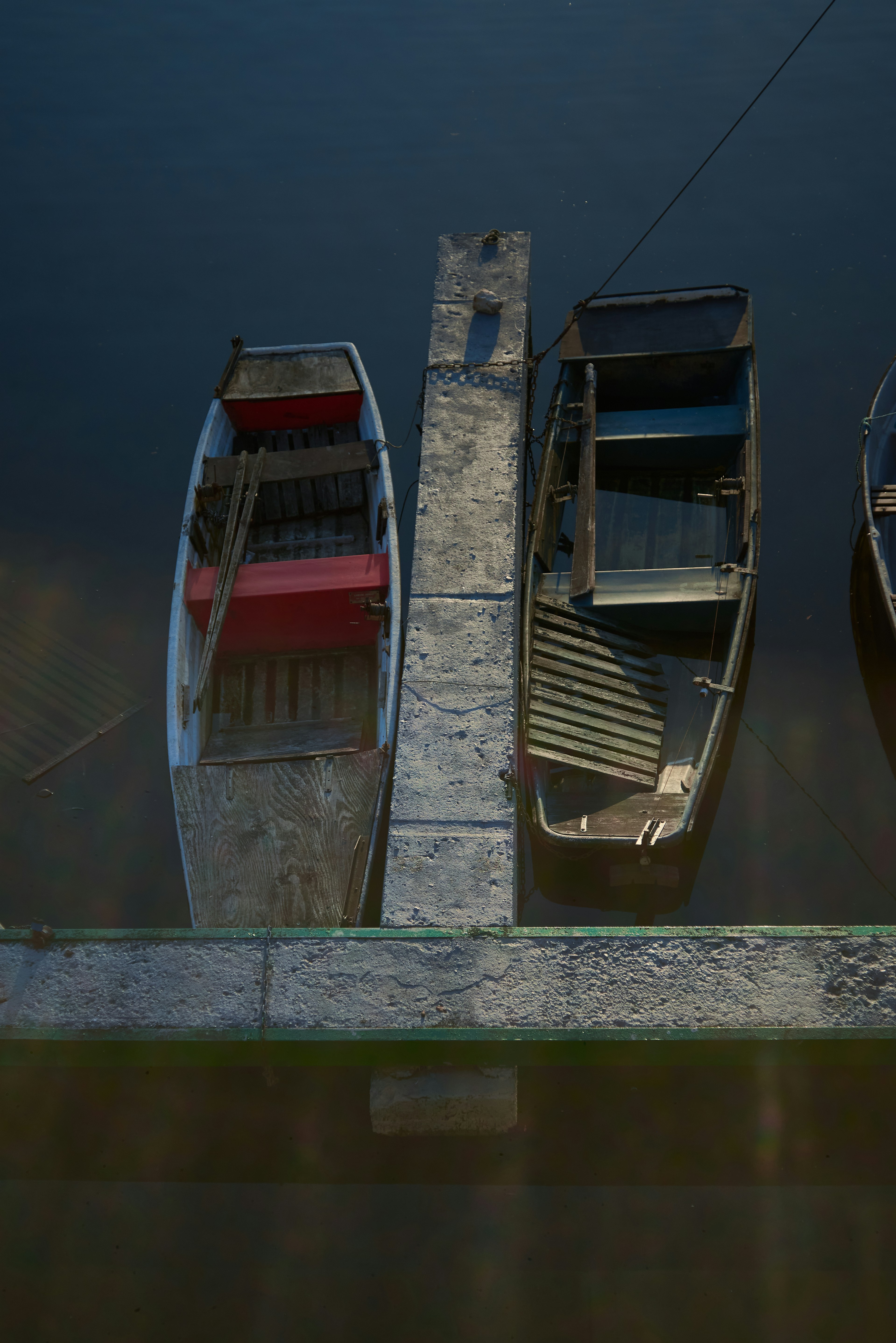 red and white boat on water