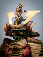 Cosplay helmet printed with fine details and painted in vibrant colors.
