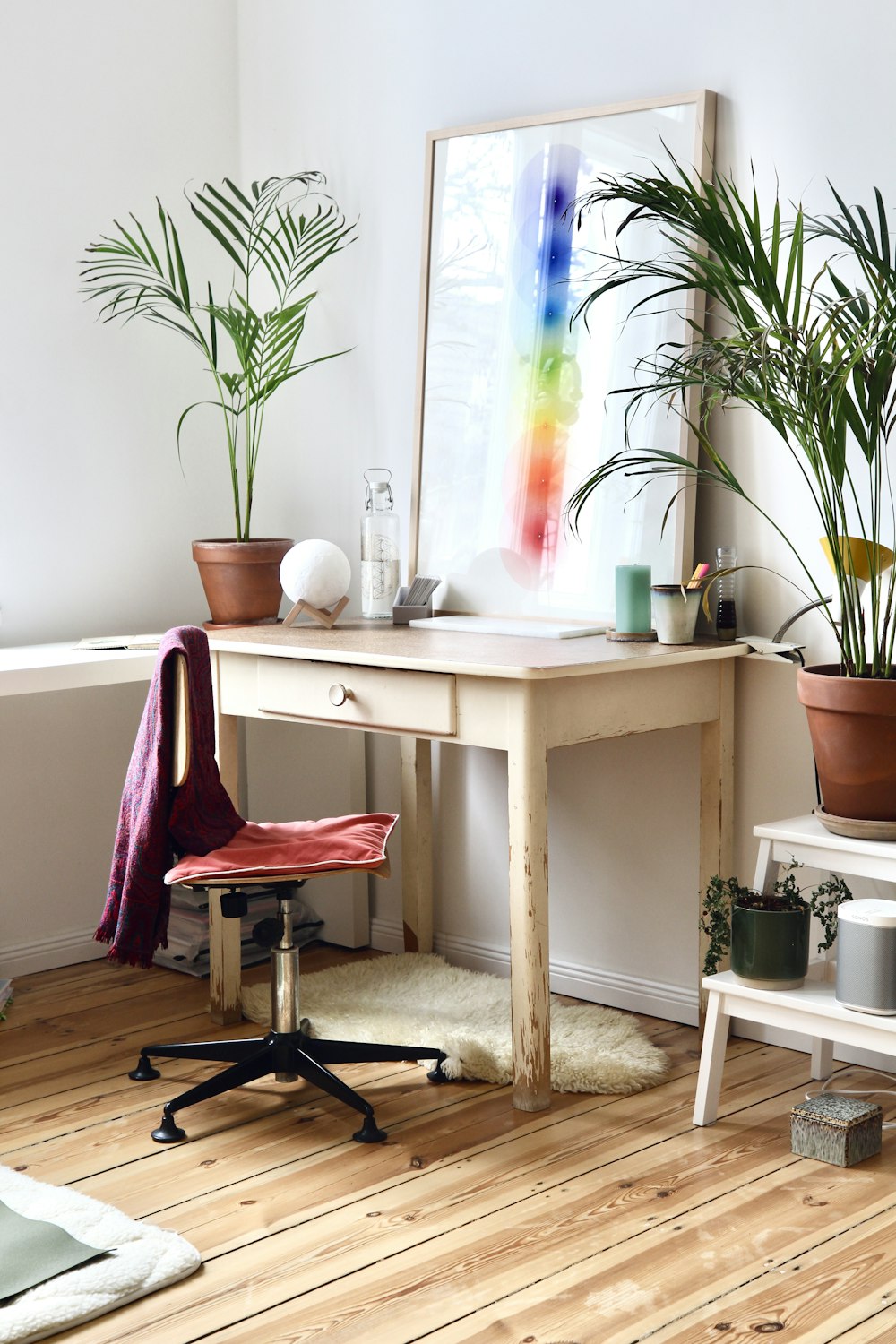 brown wooden table with brown wooden chair