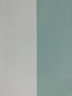 white wall paint beside green wall