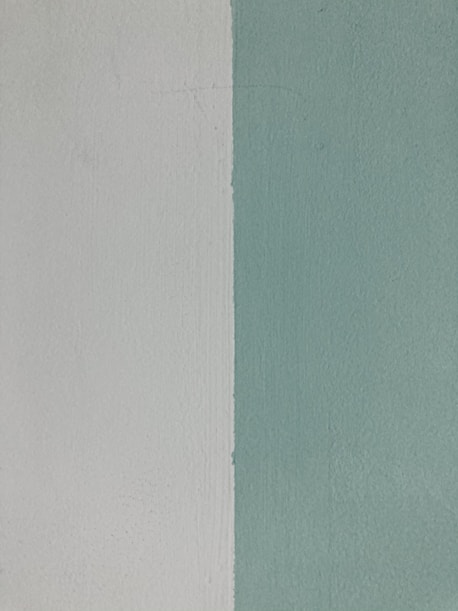 white wall paint beside green wall