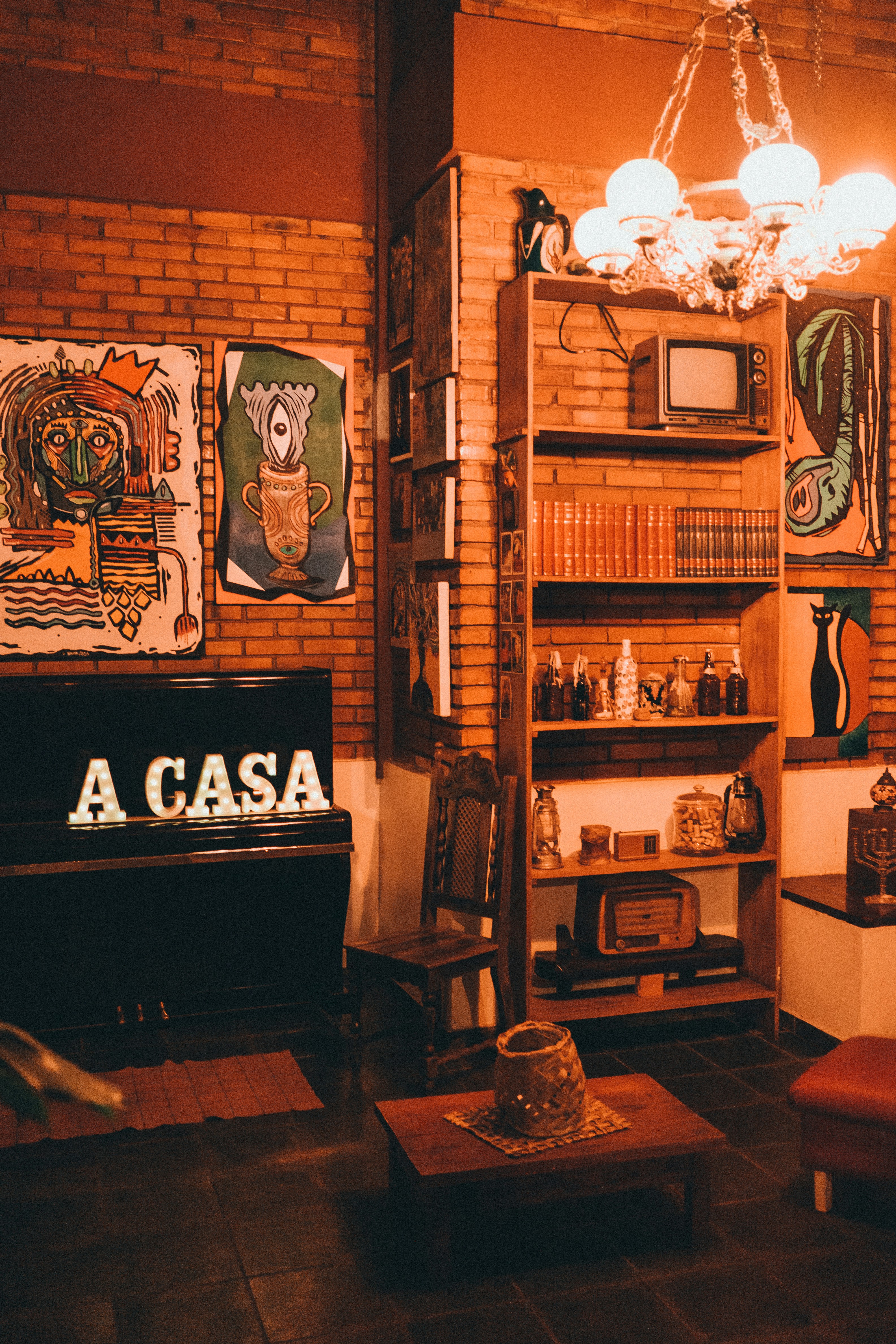 brown wooden chair beside brown wooden table