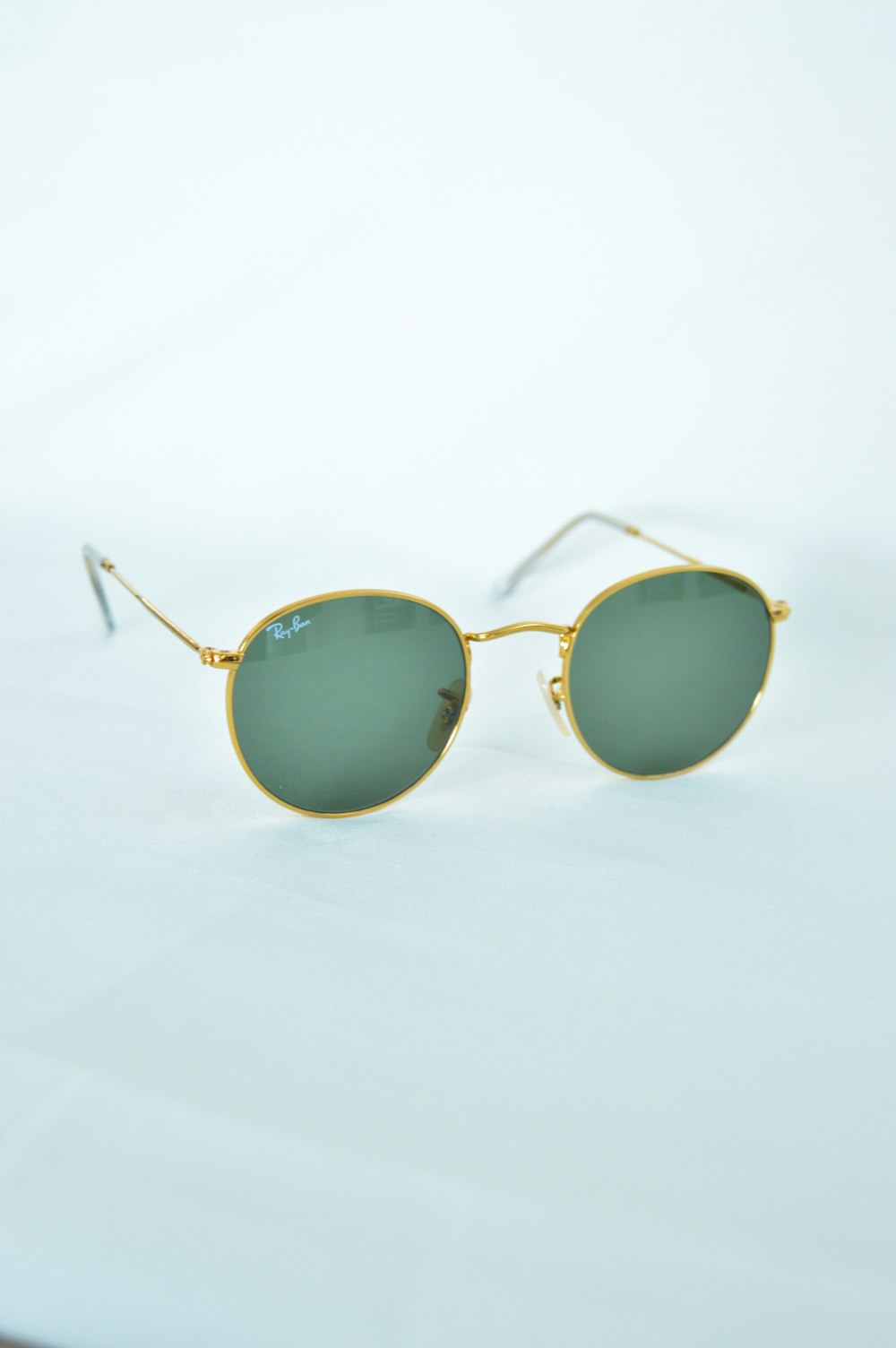 silver framed aviator style sunglasses
