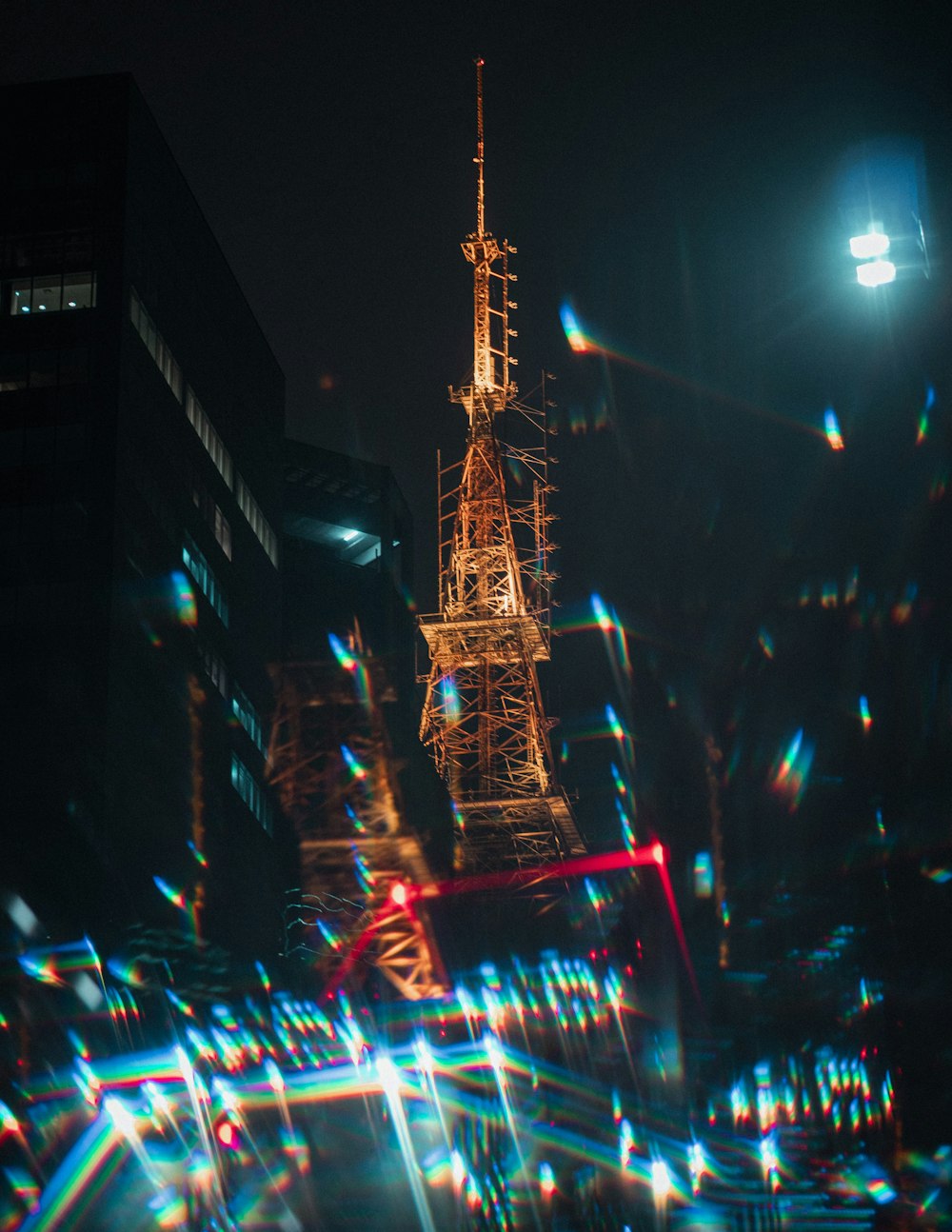 people walking on street during nighttime