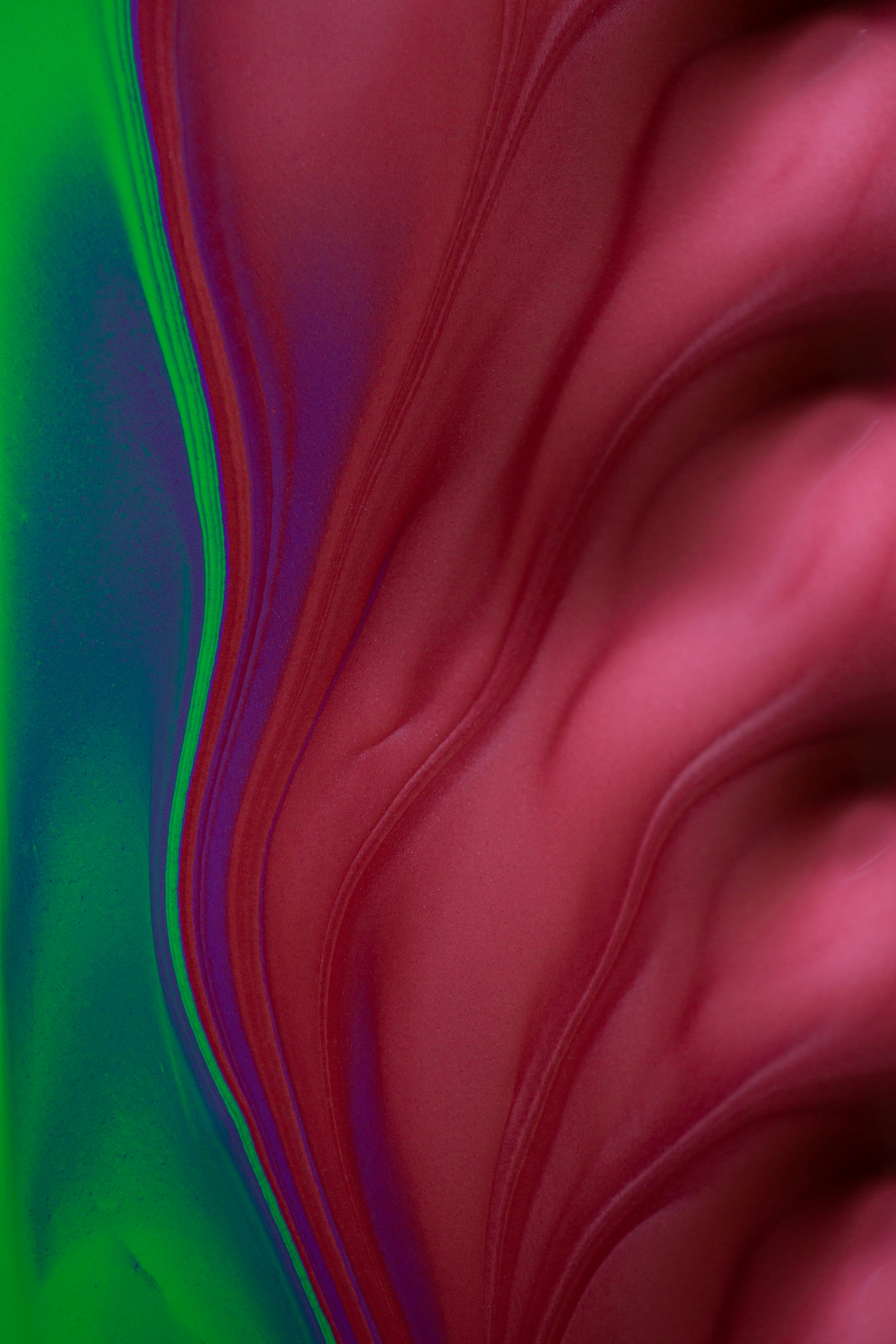 green and blue abstract painting