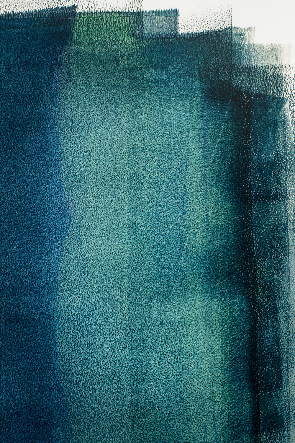 têxtil azul em imagem de perto