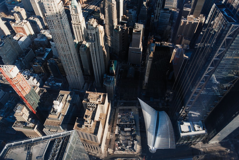 aerial view of city buildings during daytime