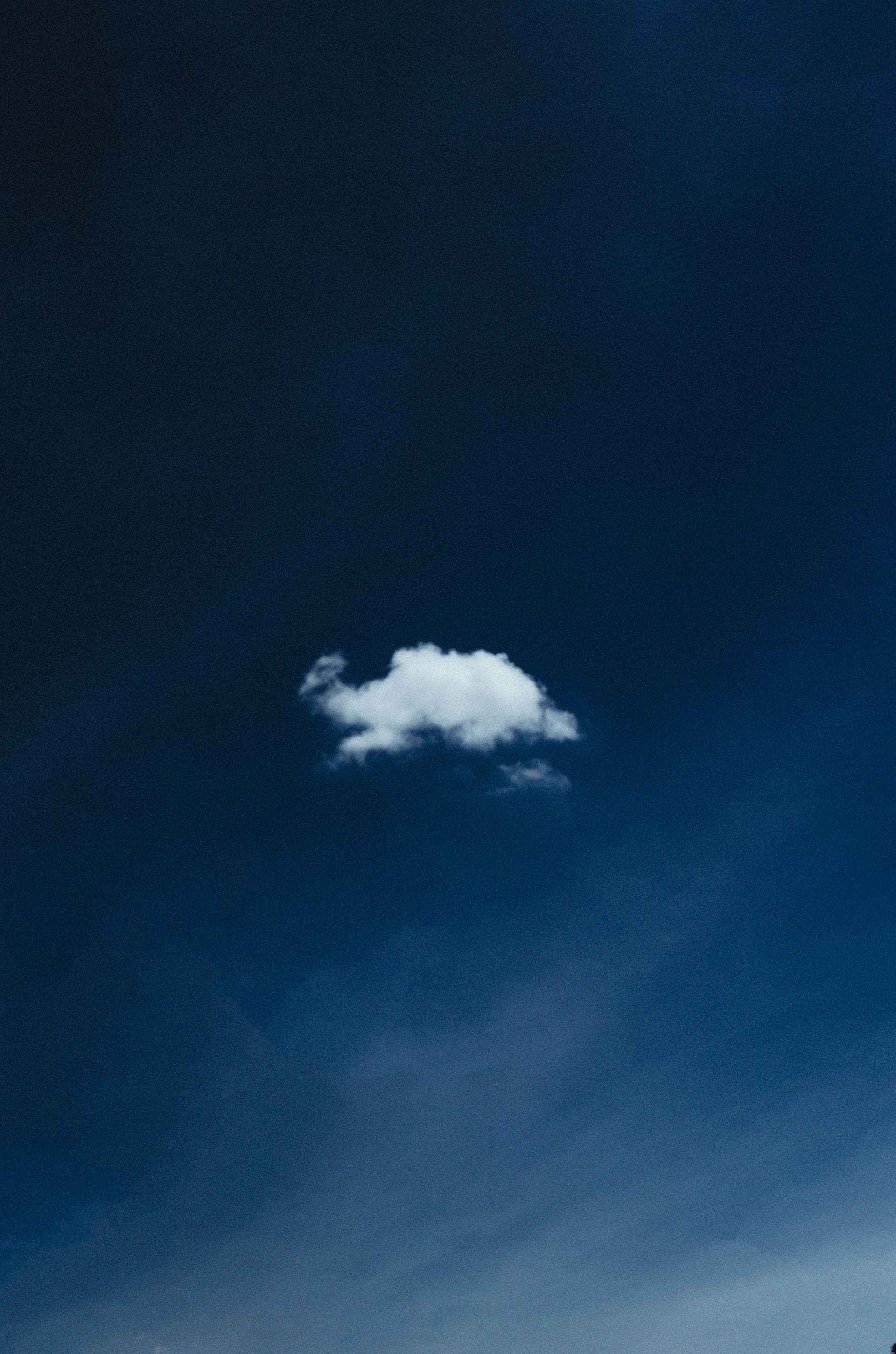 white clouds and blue sky
