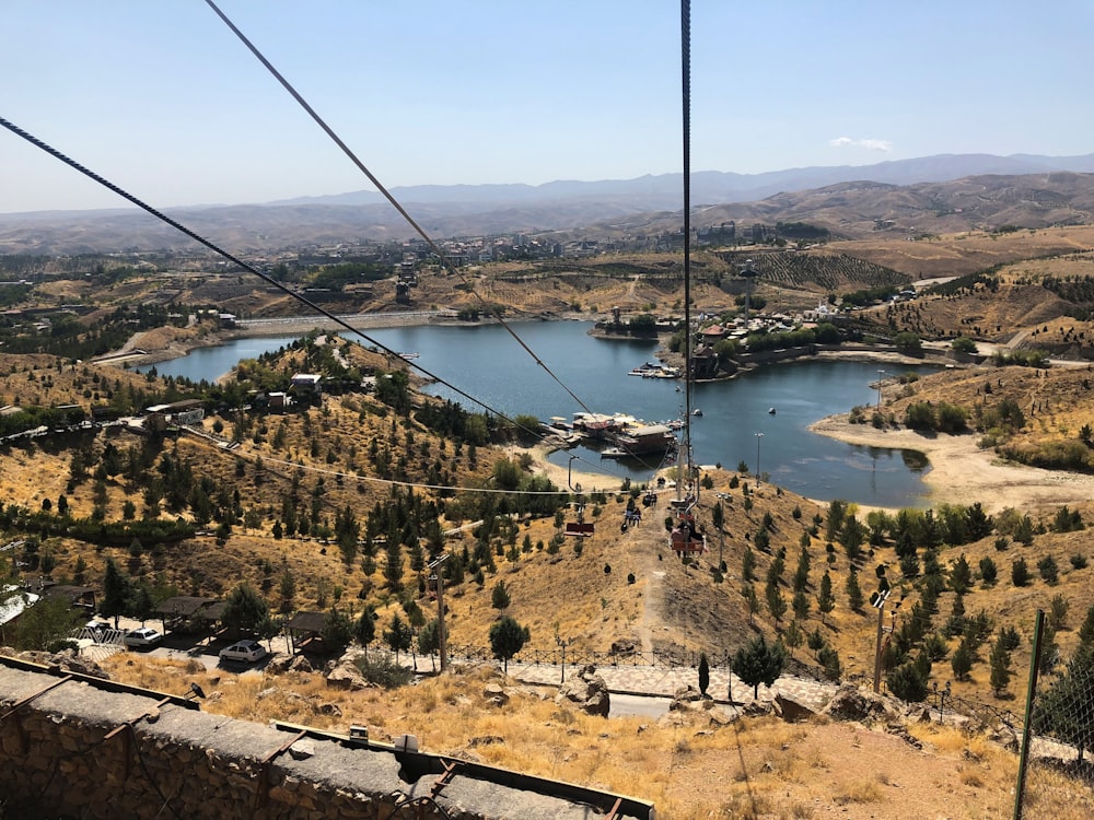 aerial view of green trees and brown mountains during daytime