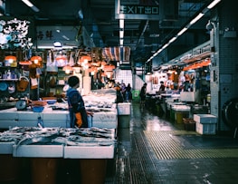 people in market during daytime