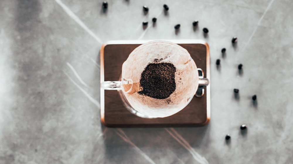 white ceramic mug with coffee