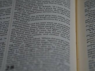 Close-up of hands flipping through pages of a thick legal research report.