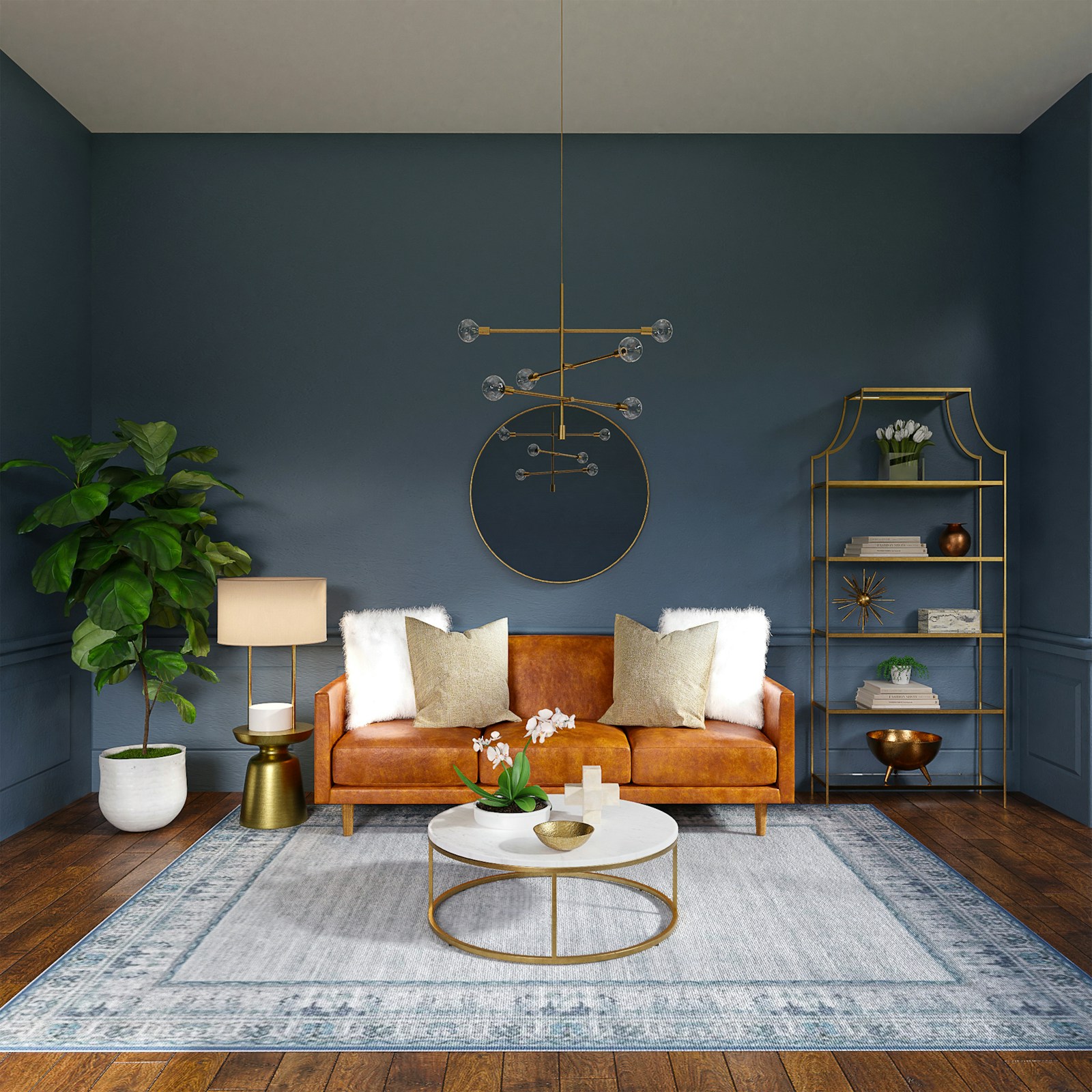 dark living room