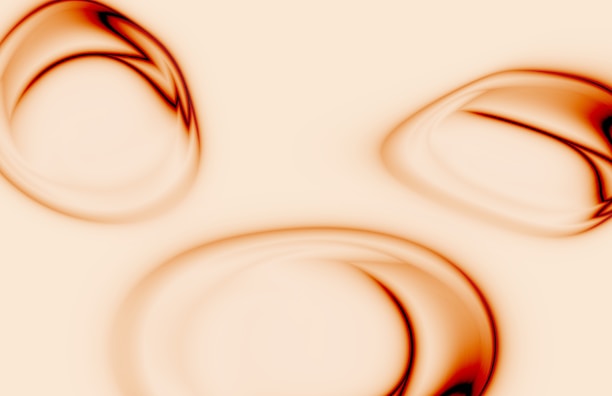 A warm, inviting abstract pattern with soft earth tones and flowing shapes.