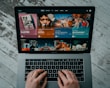 macbook pro on white table