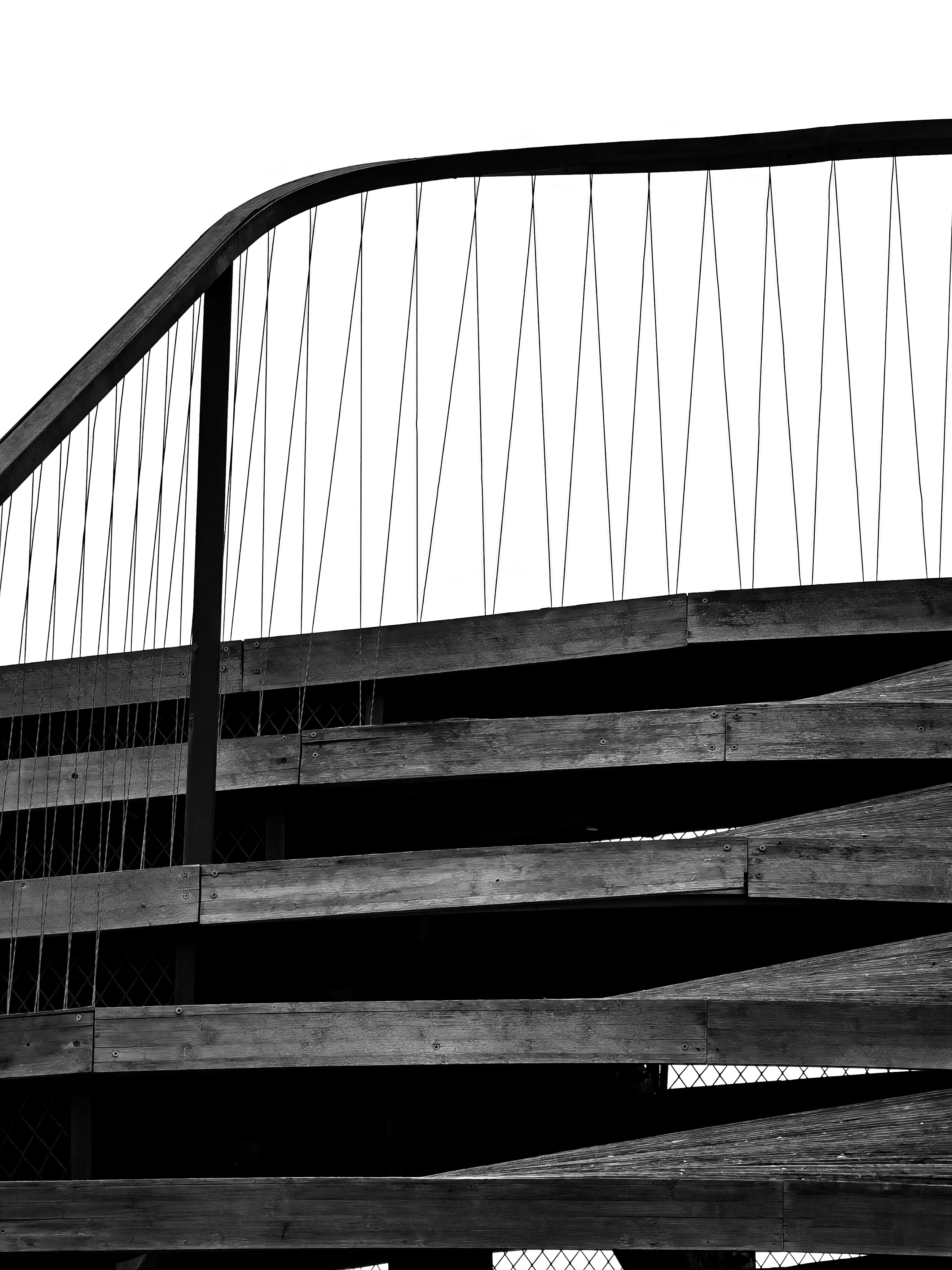 black metal railings during daytime