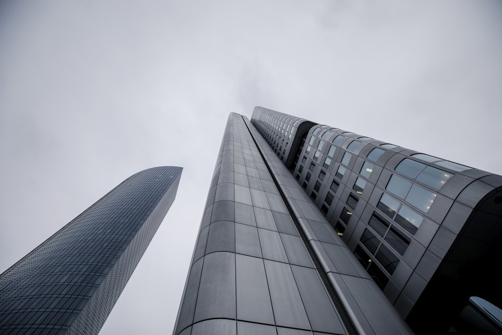 low angle photography of high rise building