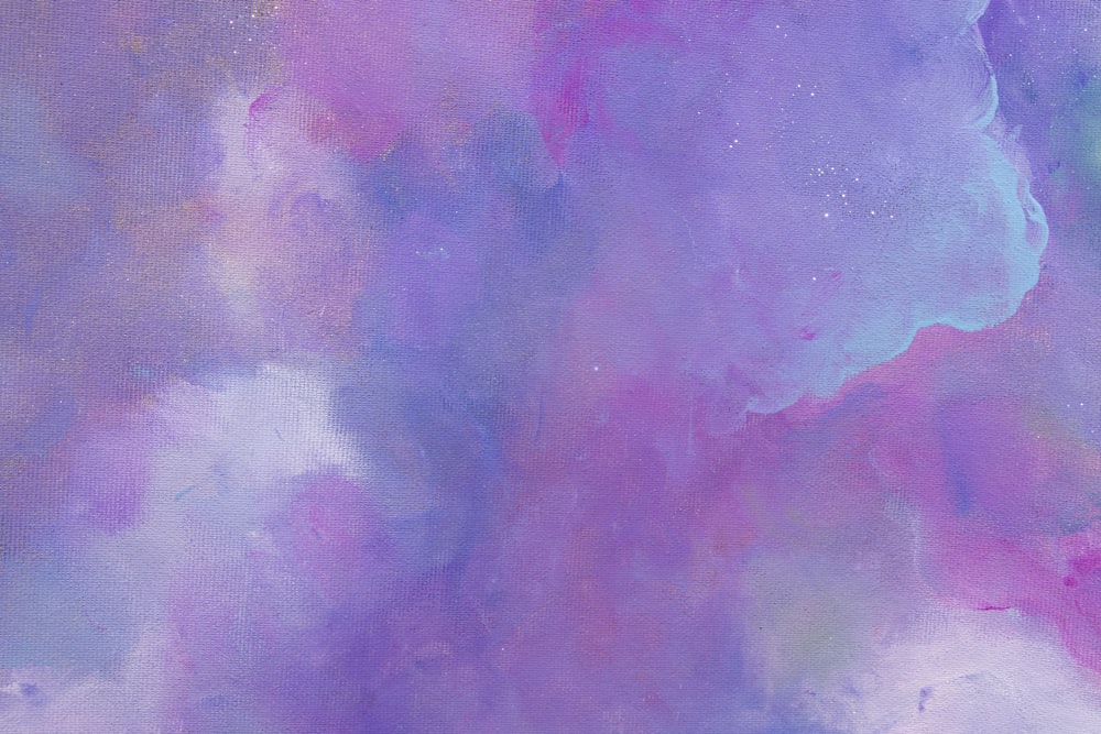 Pintura abstracta púrpura y rosa