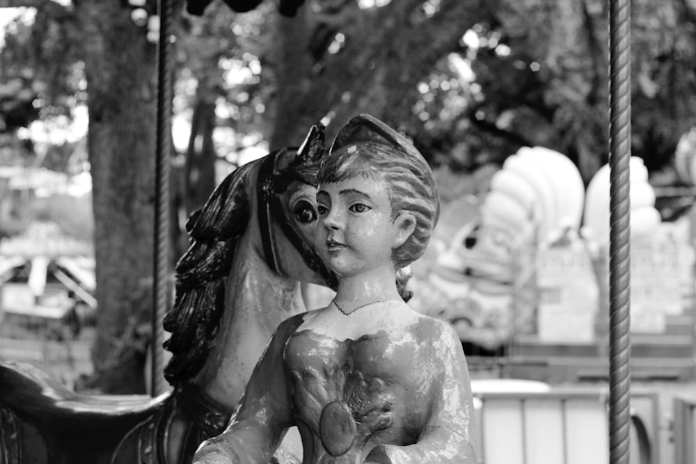 grayscale photo of angel statue
