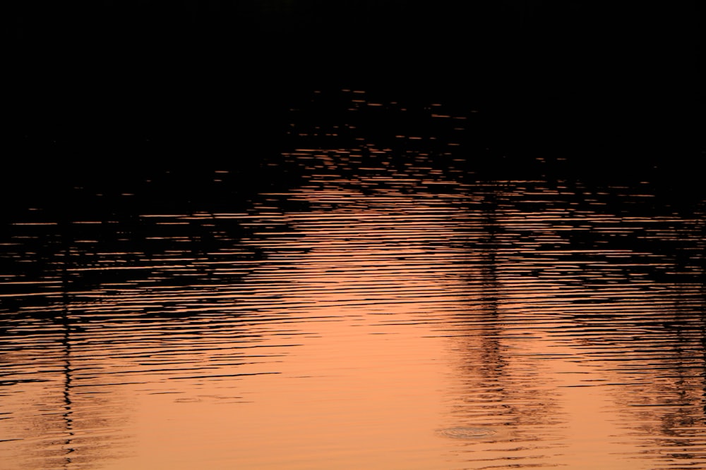 reflection of light on water