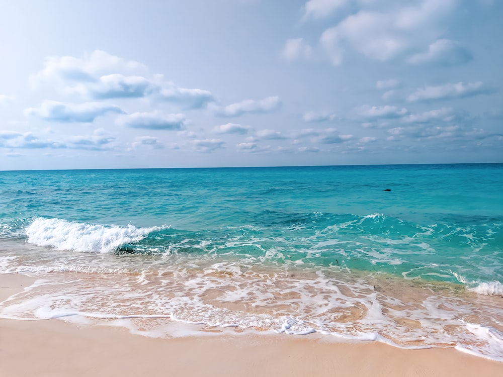 ocean waves crashing on shore during daytime