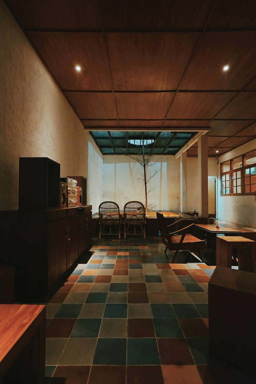 brown wooden table and chairs